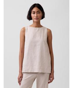 (W) Майка из льняной смеси