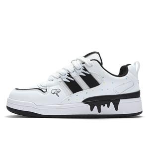 Pepe The Frog Низкие скейтерские кроссовки мужские классические черно-белые, цвет Classic Black White