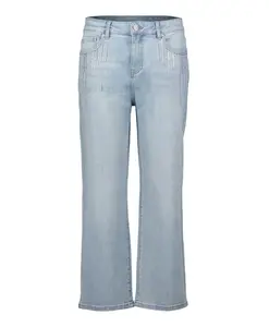 Прямые укороченные джинсы Cartoon, синий