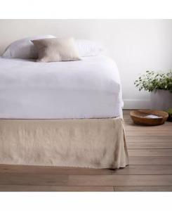 Постельная юбка из 100% французского льна Bokser Home, белый