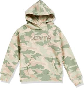 Толстовка с капюшоном Levi's для девочек с высокой талией, Luxe Camo