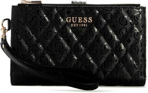 Кошелек GUESS Isemay с двумя молниями, черный