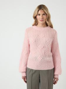 Джемпер YAS YASZUMA WOOL BLEND KNIT PULLOVER, Orchid Pink/Light Pink
