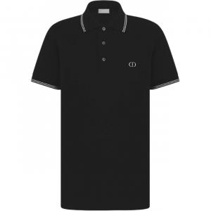 DIOR Футболка-поло мужская black