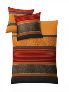 Постельное белье из кембриджского сатина цвета чили Kleine Wolke, 135 x 200 + 80 x 80 см