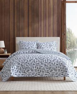 Комплект постельного белья Wes Fish из хлопка, 3 предмета, размер King Eddie Bauer, Blue