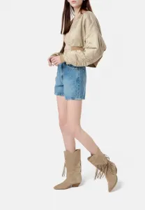 Супер-Фриковые ковбойские/байкерские ботильоны L37, Tan