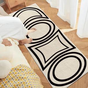 Budis Ковер 50х150 см для спальни/гостиной в скандинавском стиле, из искусственного кашемира, противоскользящий