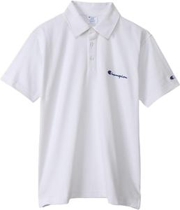 Эксклюзивная базовая рубашка-поло Champion Amazon.co.jp с вышитым логотипом, короткий рукав, 100% хлопок, вышитый логотип, поло SHIRTC3-X361Z Мужская, белый