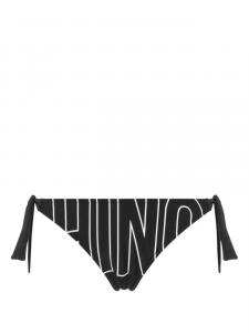 Moschino плавки бикини с логотипом, черный