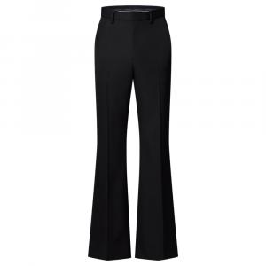 Шерстяные расклешенные брюки LOUIS VUITTON, черный