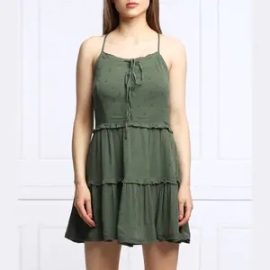 Платье на бретельках Superdry, зеленый