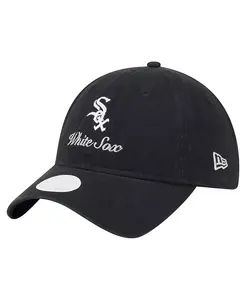 Женская черная регулируемая бейсболка Chicago White Sox Preppy Team 9TWENTY New Era