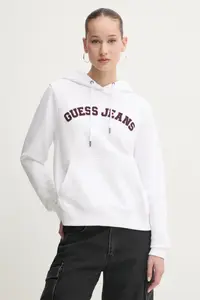 Хлопковая толстовка Guess Jeans, белый