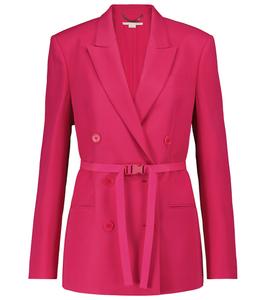 Куртка Belter из смесовой шерсти Stella McCartney, Hot Pink