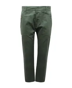 Джинсовые брюки синяя этикетка, зеленые брюки Daniele Alessandrini, зеленый