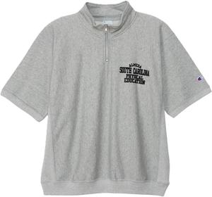 Мужская толстовка Champion REVERSWEAVE(R) C3-B004 с коротким рукавом, цвет оксфордский серый