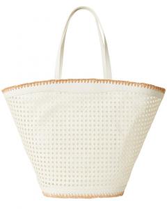 BTB Los Angeles Сумка-шоппер Ellie Straw, белый