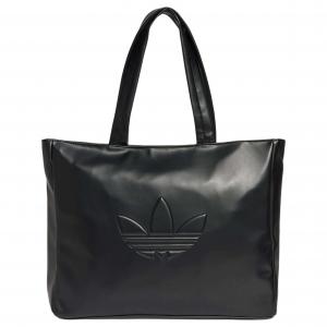 Adidas Originals Сумка-шопер из полиуретана с контурным трилистником, Black