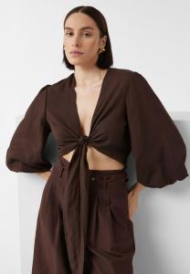 Блуза comma, темно-коричневый