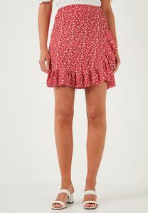 Юбка с запахом A-line skirt LELA, красный