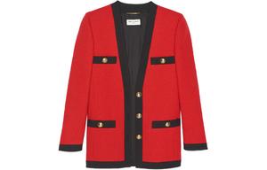 Пиджак женский Saint Laurent, красный