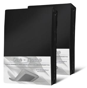 2 простыни размером 140–160 см x 200–220 см, черная эластановая пружинная кровать, водяная кровать One-Home, черный