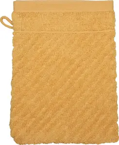 Рукавицы для мытья ROSS "Smart", (6 шт.), однотонная рубчик с велюровой этикеткой 16х21 см (6 шт.), цвет aprikose