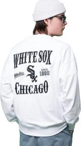 Толстовка с капюшоном MLB (MLB), махровая ткань, с длинным рукавом, мужская и женская, белая