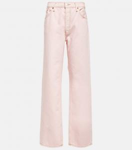 Свободные длинные джинсы RE/DONE, розовый