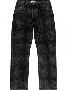 Узорчатые джинсы Aries, черный