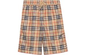Шорты детские Burberry в клетку, коричневый