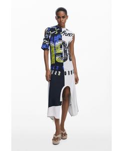 Женское асимметричное платье Desigual, Black