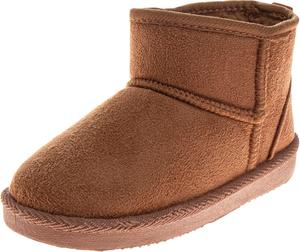 Сапожки Avalanche для мальчиков и девочек, плюшевые, для детей, теплые зимние ботинки, размер 3-4 для младенцев / 5-10 для малышей / 11-12 для детей, Light Brown