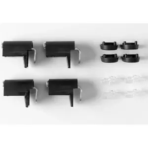 Клеммные держатели для экранов конфиденциальности, сделано в Германии Good Life, черный