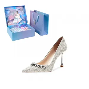 Женские туфли на высоком каблуке цвета шампанского и золота WUGUNIANG, Champagne Gold