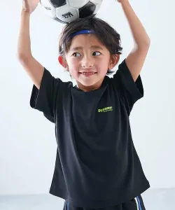 Быстросохнущая, гладкая и эластичная сетчатая спортивная футболка Devilabo с коротким рукавом Devirock, цвет 008-Logo S1-Black