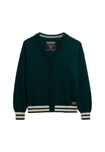 Вязаный кардиган Superdry, изумрудный