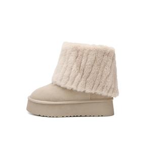 BENZI Женские короткие полусапожки для снега хаки, цвет Khaki