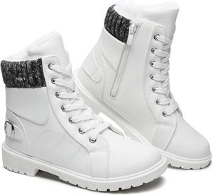 Женские зимние сапоги SERNIAL, с меховой подкладкой, белые, черные, белые/роскошный сад