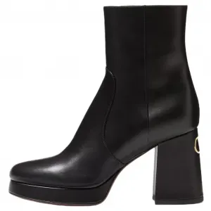 Valentino Ботинки Fawcette женские черные