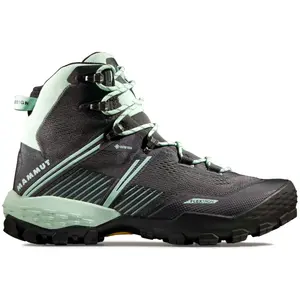 Женские горные ботинки DUCAN II HIGH Gore-Tex Mammut, черный/зеленый