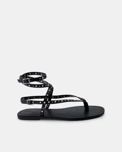 Женские сандалии на плоской подошве в стиле рабов Tintoretto, черный