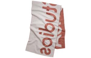 Шарф вязаный унисекс красно-белый Acne Studios