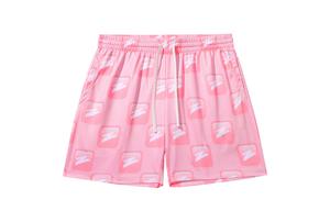 Унисекс баскетбольные шорты UZIS, розовая клетка