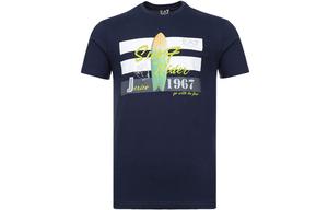 Футболка EA7 мужская морская синяя EMPORIO ARMANI