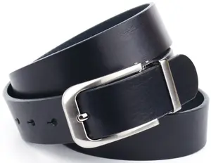 Кожаный ремень Anthoni Crown, повседневный цельнокожаный ремень шириной 3,5 см, синий