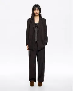 Женские прямые брюки с защипами Carrot Bimba y Lola, коричневый