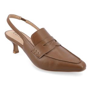 Женские туфли-лодочки Journee Collection Tru Comfort из пеноматериала Amory, туфли-лодочки на каблуке-рюмке с ремешком на спине, коричневый