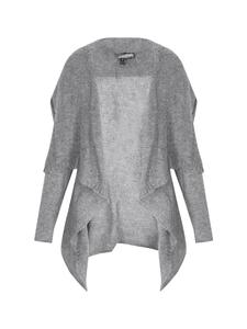 Женский кардиган серого меланжа DreiMaster Vintage